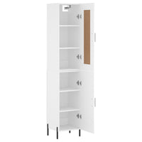 Thumbnail for Highboard Weiß 34,5x34x180 cm Holzwerkstoff