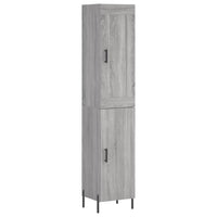 Thumbnail for Highboard Grau Sonoma 34,5x34x180 cm Holzwerkstoff