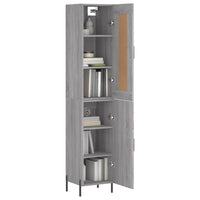 Thumbnail for Highboard Grau Sonoma 34,5x34x180 cm Holzwerkstoff