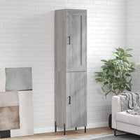 Thumbnail for Highboard Grau Sonoma 34,5x34x180 cm Holzwerkstoff