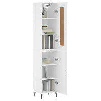 Thumbnail for Highboard Weiß 34,5x34x180 cm Holzwerkstoff