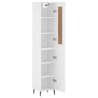 Thumbnail for Highboard Weiß 34,5x34x180 cm Holzwerkstoff