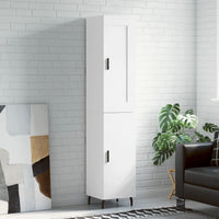 Thumbnail for Highboard Weiß 34,5x34x180 cm Holzwerkstoff
