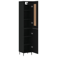 Thumbnail for Highboard Schwarz 34,5x34x180 cm Holzwerkstoff