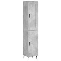 Thumbnail for Highboard Betongrau 34,5x34x180 cm Holzwerkstoff