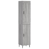 Thumbnail for Highboard Grau Sonoma 34,5x34x180 cm Holzwerkstoff