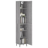 Thumbnail for Highboard Grau Sonoma 34,5x34x180 cm Holzwerkstoff