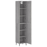 Thumbnail for Highboard Grau Sonoma 34,5x34x180 cm Holzwerkstoff