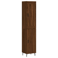 Thumbnail for Highboard Braun Eichen-Optik 34,5x34x180 cm Holzwerkstoff