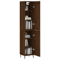 Thumbnail for Highboard Braun Eichen-Optik 34,5x34x180 cm Holzwerkstoff