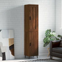 Thumbnail for Highboard Braun Eichen-Optik 34,5x34x180 cm Holzwerkstoff