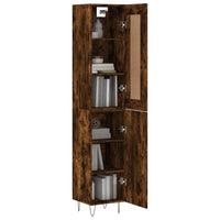 Thumbnail for Highboard Räuchereiche 34,5x34x180 cm Holzwerkstoff