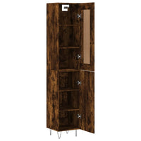 Thumbnail for Highboard Räuchereiche 34,5x34x180 cm Holzwerkstoff