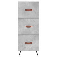 Thumbnail for Highboard Betongrau 34,5x34x180 cm Holzwerkstoff