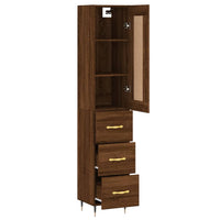 Thumbnail for Highboard Braun Eichen-Optik 34,5x34x180 cm Holzwerkstoff