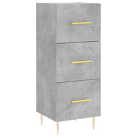 Thumbnail for Highboard Betongrau 34,5x34x180 cm Holzwerkstoff