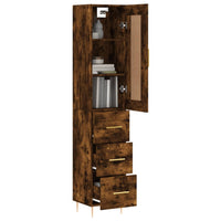 Thumbnail for Highboard Räuchereiche 34,5x34x180 cm Holzwerkstoff