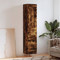 Thumbnail for Highboard Räuchereiche 34,5x34x180 cm Holzwerkstoff