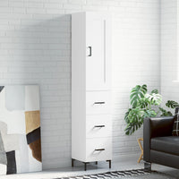 Thumbnail for Highboard Weiß 34,5x34x180 cm Holzwerkstoff