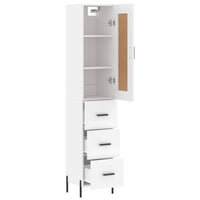 Thumbnail for Highboard Weiß 34,5x34x180 cm Holzwerkstoff