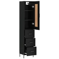 Thumbnail for Highboard Schwarz 34,5x34x180 cm Holzwerkstoff