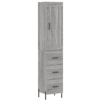 Thumbnail for Highboard Grau Sonoma 34,5x34x180 cm Holzwerkstoff