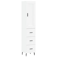 Thumbnail for Highboard Weiß 34,5x34x180 cm Holzwerkstoff