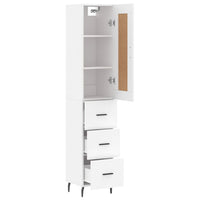 Thumbnail for Highboard Weiß 34,5x34x180 cm Holzwerkstoff