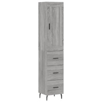 Thumbnail for Highboard Grau Sonoma 34,5x34x180 cm Holzwerkstoff