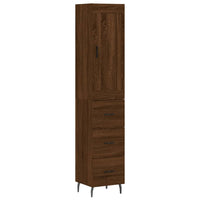 Thumbnail for Highboard Braun Eichen-Optik 34,5x34x180 cm Holzwerkstoff