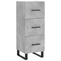 Thumbnail for Highboard Betongrau 34,5x34x180 cm Holzwerkstoff