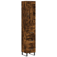 Thumbnail for Highboard Räuchereiche 34,5x34x180 cm Holzwerkstoff