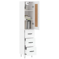 Thumbnail for Highboard Weiß 34,5x34x180 cm Holzwerkstoff