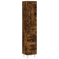 Thumbnail for Highboard Räuchereiche 34,5x34x180 cm Holzwerkstoff
