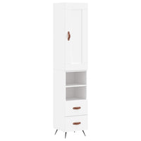 Thumbnail for Highboard Weiß 34,5x34x180 cm Holzwerkstoff