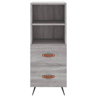Thumbnail for Highboard Grau Sonoma 34,5x34x180 cm Holzwerkstoff