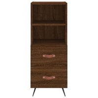 Thumbnail for Highboard Braun Eichen-Optik 34,5x34x180 cm Holzwerkstoff