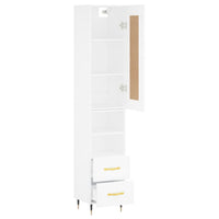 Thumbnail for Highboard Weiß 34,5x34x180 cm Holzwerkstoff