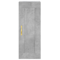 Thumbnail for Highboard Betongrau 34,5x34x180 cm Holzwerkstoff