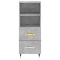 Thumbnail for Highboard Betongrau 34,5x34x180 cm Holzwerkstoff