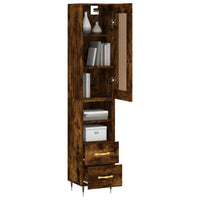 Thumbnail for Highboard Räuchereiche 34,5x34x180 cm Holzwerkstoff