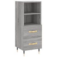 Thumbnail for Highboard Grau Sonoma 34,5x34x180 cm Holzwerkstoff