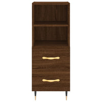 Thumbnail for Highboard Braun Eichen-Optik 34,5x34x180 cm Holzwerkstoff