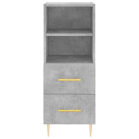Thumbnail for Highboard Betongrau 34,5x34x180 cm Holzwerkstoff