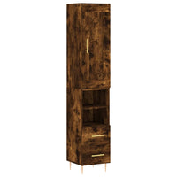Thumbnail for Highboard Räuchereiche 34,5x34x180 cm Holzwerkstoff