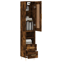 Thumbnail for Highboard Räuchereiche 34,5x34x180 cm Holzwerkstoff
