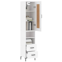 Thumbnail for Highboard Weiß 34,5x34x180 cm Holzwerkstoff