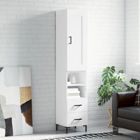 Thumbnail for Highboard Weiß 34,5x34x180 cm Holzwerkstoff