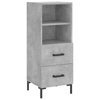 Thumbnail for Highboard Betongrau 34,5x34x180 cm Holzwerkstoff