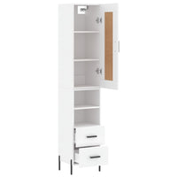 Thumbnail for Highboard Weiß 34,5x34x180 cm Holzwerkstoff